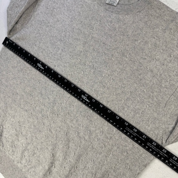I LEVRIERI Men’s Medium Gray Cashmere Silk Crewneck Sweater Italy - Picture 10 of 11